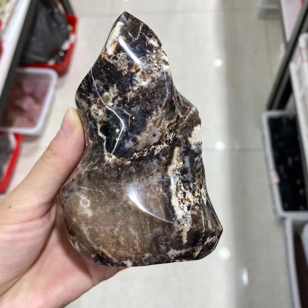 

Природный Серый Опал, горелка, свободная форма, восстанавливающая энергия, драгоценный камень, подарок, украшение комнаты