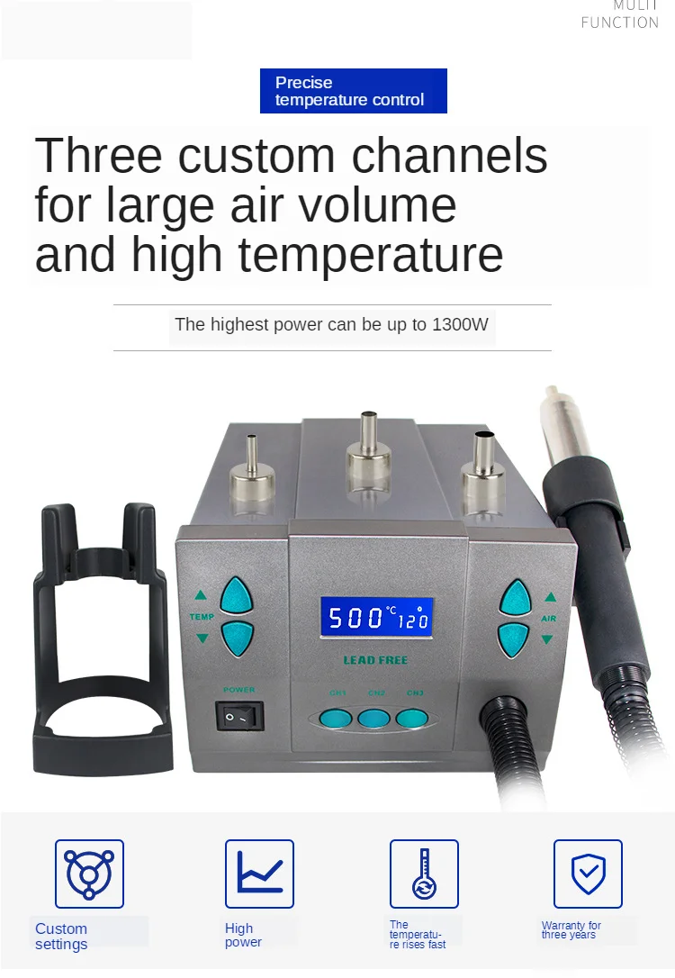 YAOGONG 861X интеллектуальный цифровой дисплей без свинца Горячая воздушная