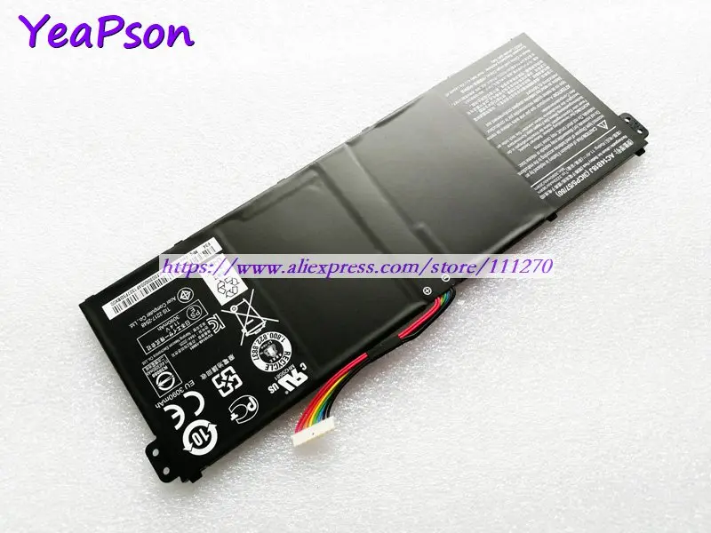 Аккумулятор Yeapson для ноутбука Acer Aspire 11 4 в 36 Вт/ч AC14B18J AC14B18K|Аккумуляторы ноутбуков|