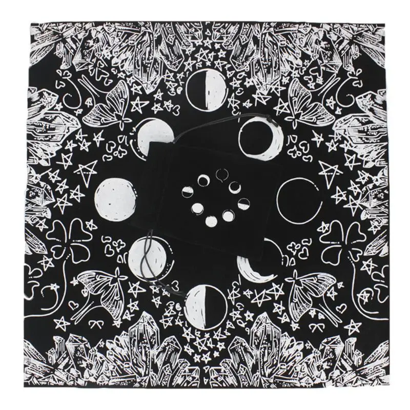 Бархатная скатерть Таро с сумкой гарем луной фазой любовником алтарем | Спорт и
