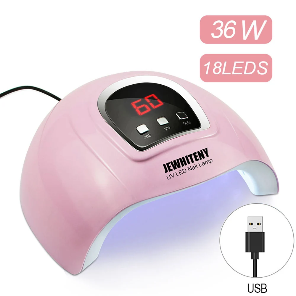

80W UV Lamp LED Nail Lamp Nail Dryer For All Gels Polish Sun Light Lamp Dryer Infrared Sensing Timer Smart LCD Display Manicure