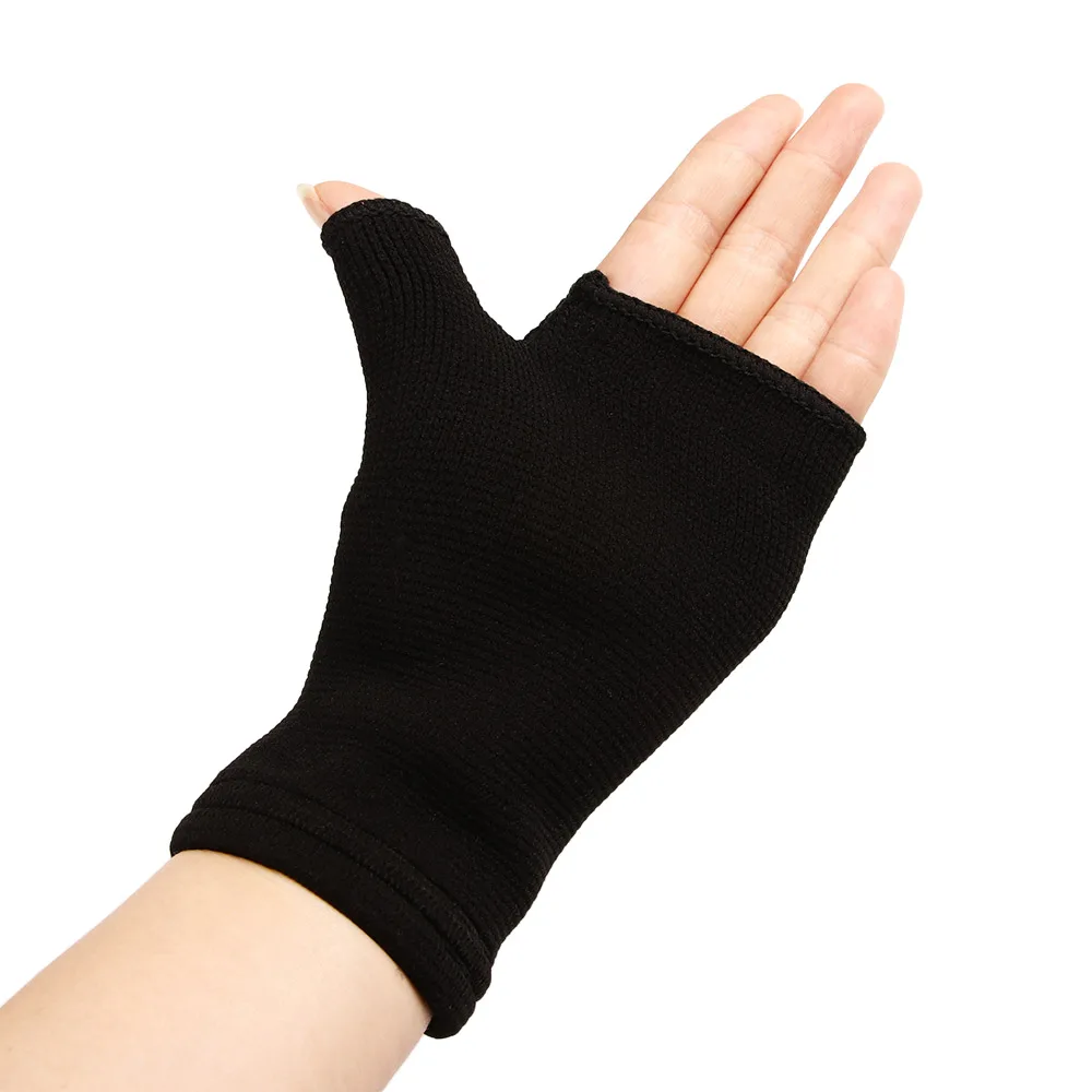 1 пара милых эластичных перчаток для ладони поддержка запястья рук артрита |