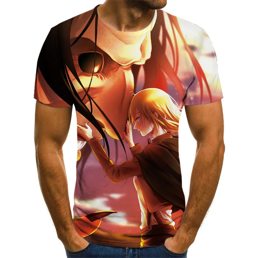 

Новинка 2021, футболка в стиле Харадзюку С мультипликационным рисунком, Мужская модная повседневная мягкая футболка с 3D-принтом, с коротким р...