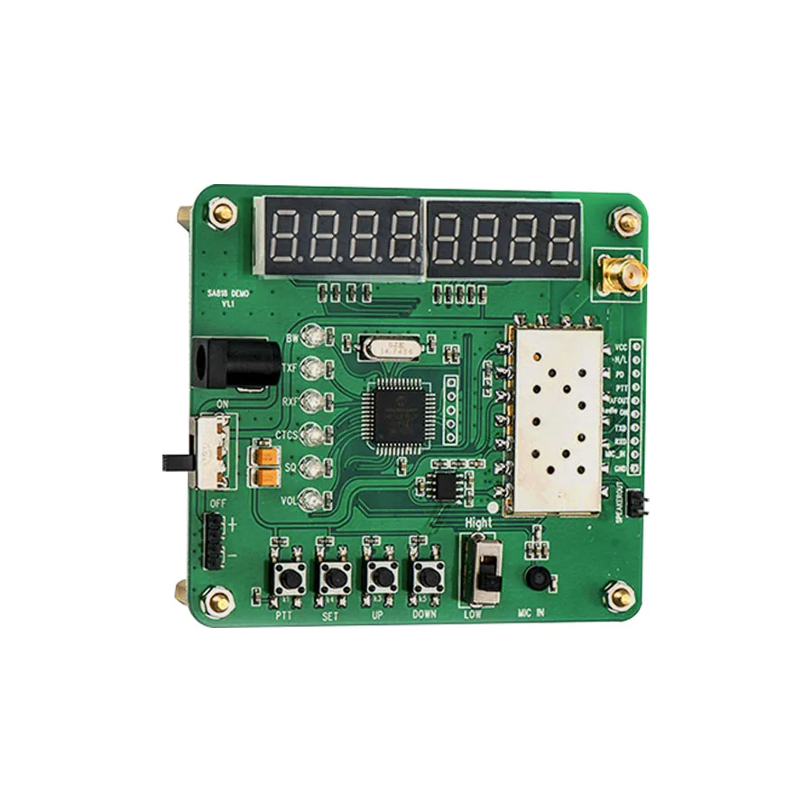 Демонстрационная плата модуля внутренней связи (UHF | VHF модуль рации SA818 + Динамики