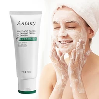 1pcs ni fruit acid cleanser deep cleansing pore moisturizing oil control gentle foaming amino acid facial cleanser