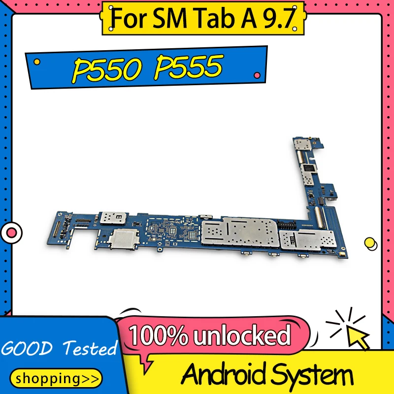 Материнская плата 100% разблокированная для Samsung Galaxy Tab A 9 7 P550 P555 материнская
