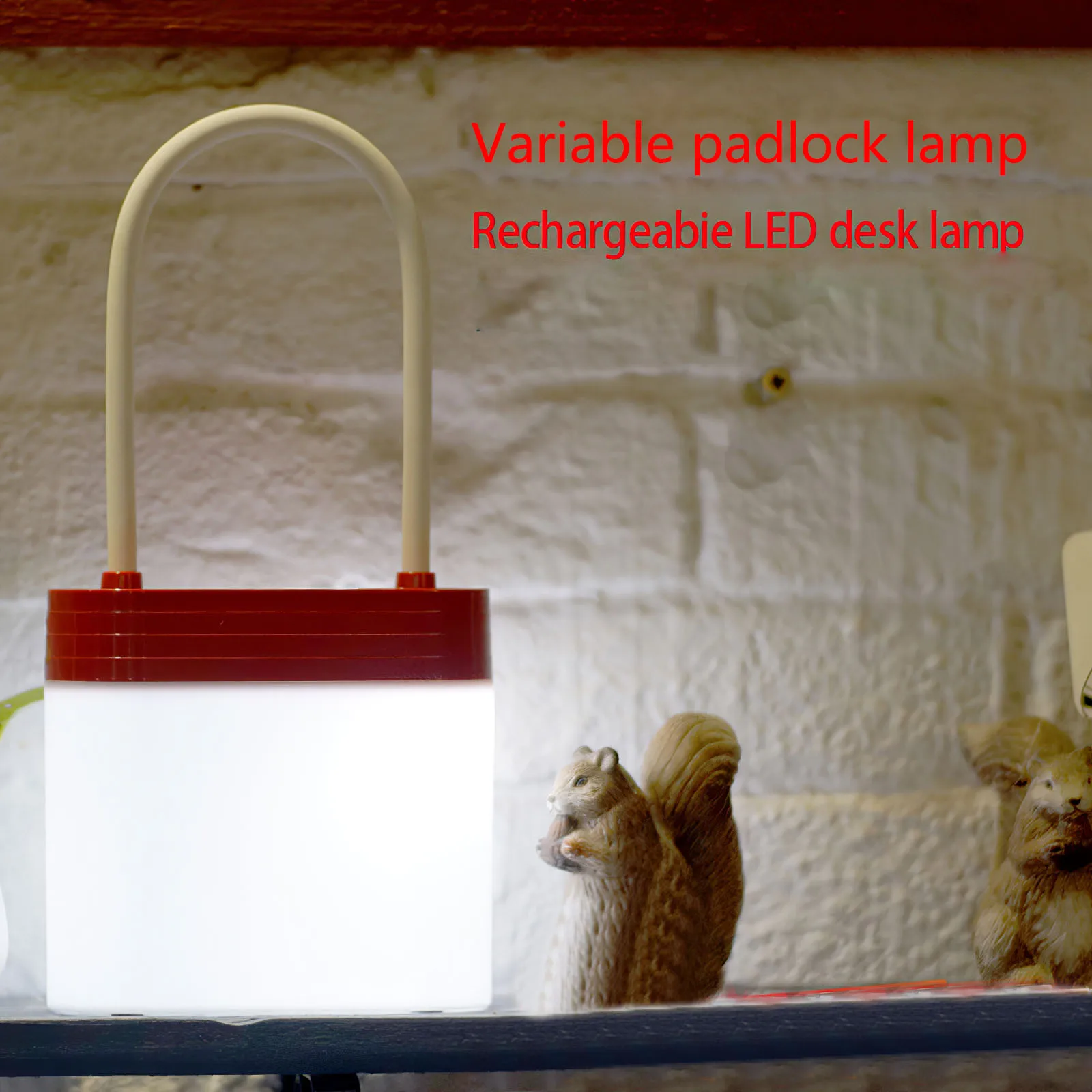 

Home Flexible Hose Multi Functions Padlock Night Lamp LED Simple Desk Lamp Eye Protection Table Lamp Bedroom Decor