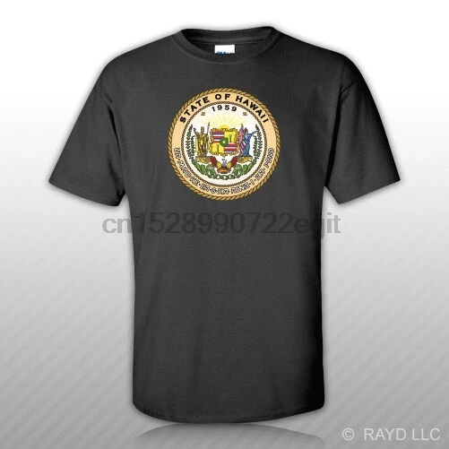 

Hawaii State Seal T-Shirt Tee Shirt Free Sticker Hawaiian state the aloha