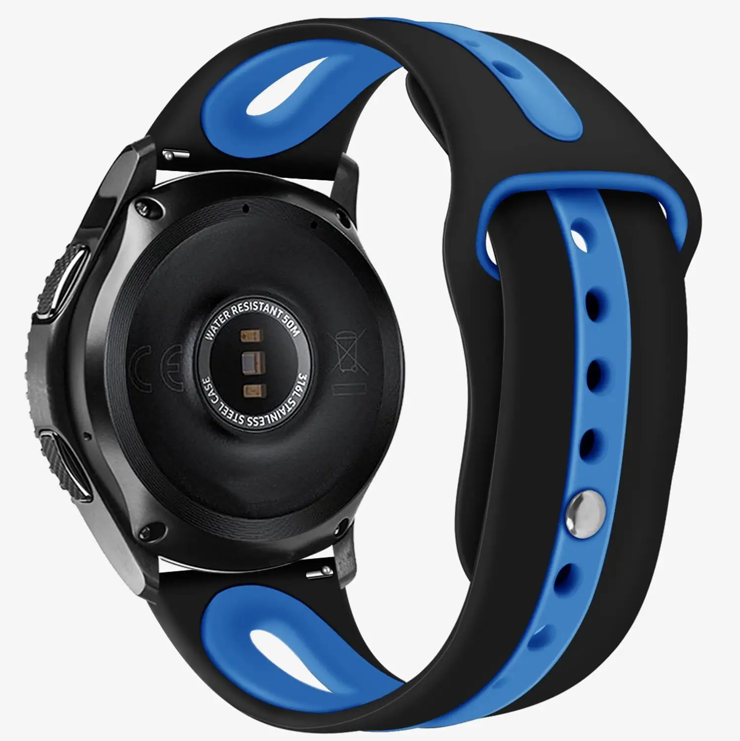 22 мм ремешок для часов samsung Galaxy Watch 46 мм R800 gear S3 классические часы Huami Amazfit силиконовый спортивный ремешок для часов 91030
