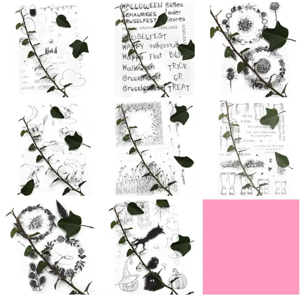 Новинка 2021 немецкий фон прозрачный штамп для резки/печать рукоделия