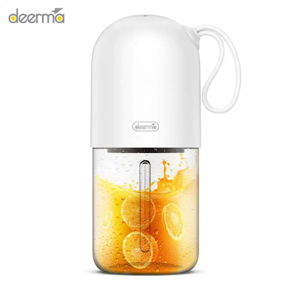 

New Deerma 300ml Portable Electric Juicer Blender Mini USB Rechargeable Electric Juice machine Mixer Cup for Sports Kids