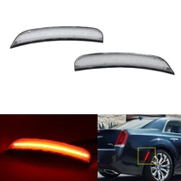 2 pieces clear rear red led side marker light for chrysler 300 2015 2016 2017 2018 2019 turn signal light