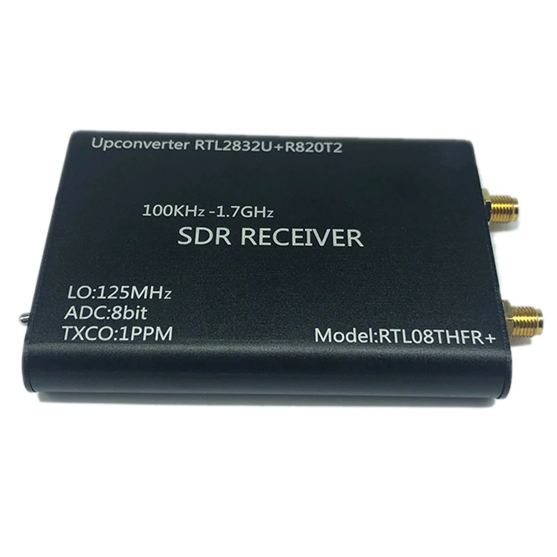 

100KHz-1.7GHz Upconverter + 1PPM TXCO RTL-SDR Receiver RTL2832U + R820T2 SDR Radio RTL08THFR + SDR