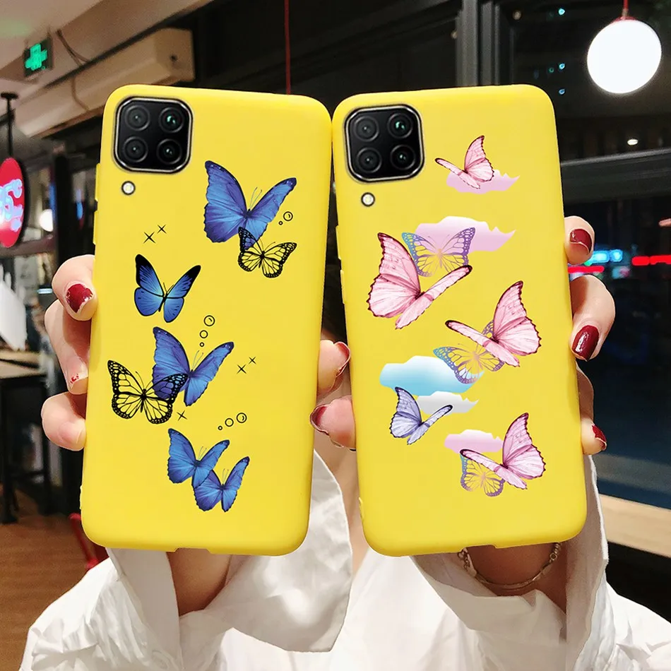 Чехол с цветами для Samsung Galaxy A12 чехол A42 A52 искусственная Обложка мягкий тонкий A72