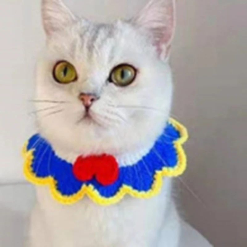 

Cats Dogs Decors Christmas Scarf Pet Knit Collar Cat Bell Bandana Puppy Christmas Hot Sale Costume 2021 New