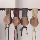 Зимняя шапка, детский вязаный шарф для малышей, замшевые наушники для девочек и мальчиков, Детская Регулируемая шерстяная вязаная модная шапочка