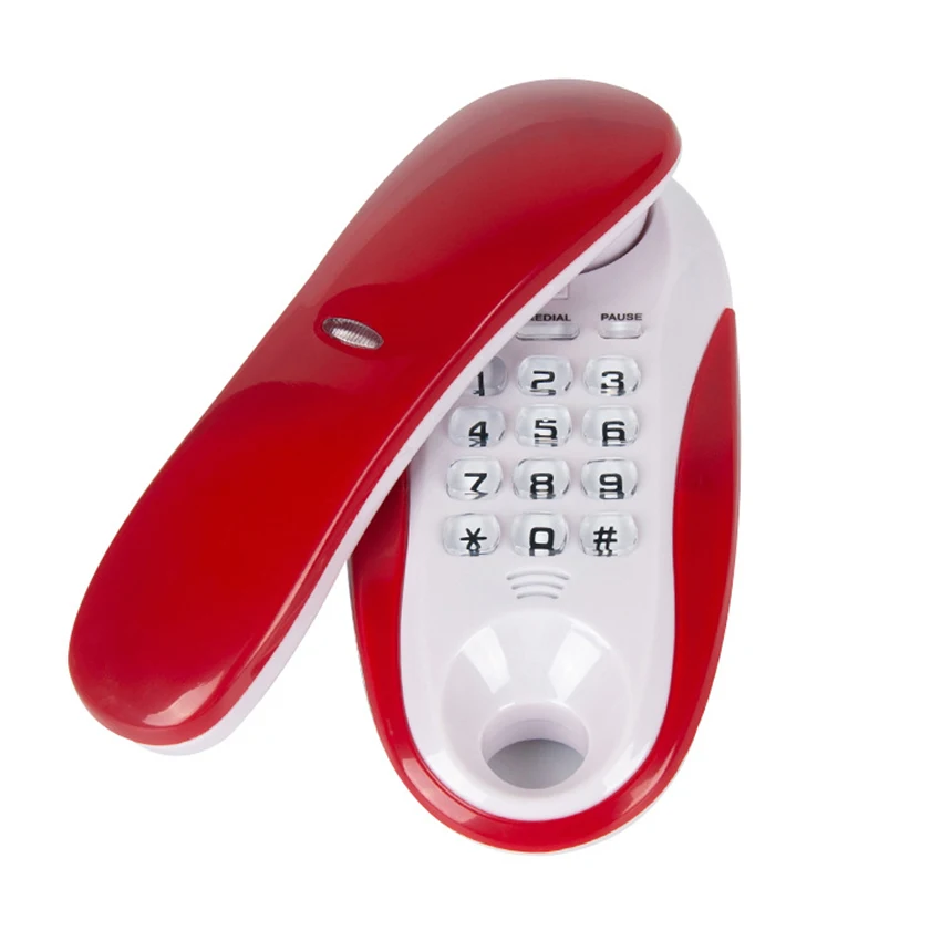 Простой проводной телефон Trimline настенный Настольный стационарный с