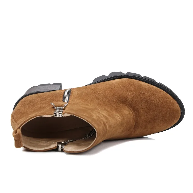 Женские ботинки больших размеров 9 10 11 12 женская обувь женские с боковой молнией