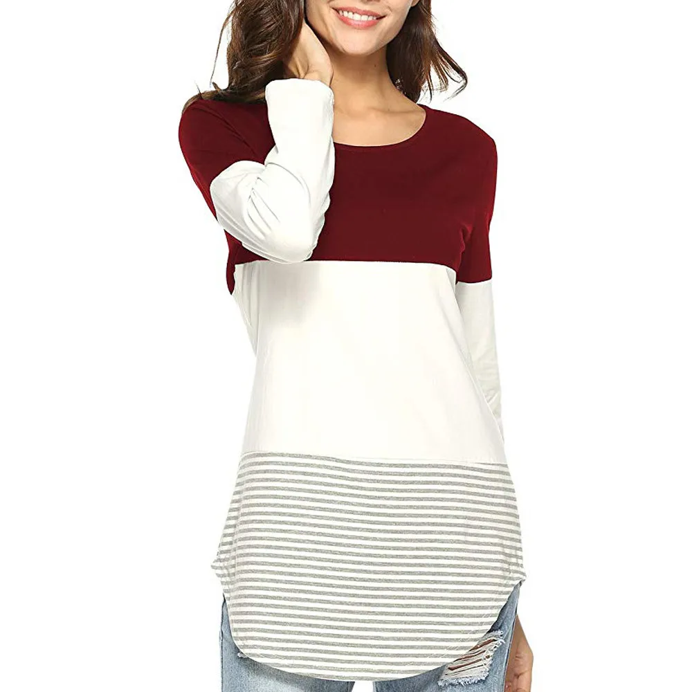 Модная женская блузка на каждый день новинка 2020 повседневные полосатые топы в