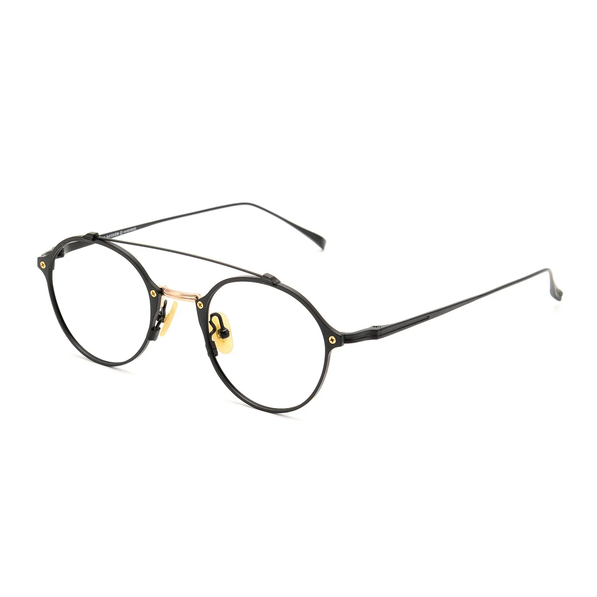 Очки-авиаторы мужские круглые в японском стиле легкая титановая оправа