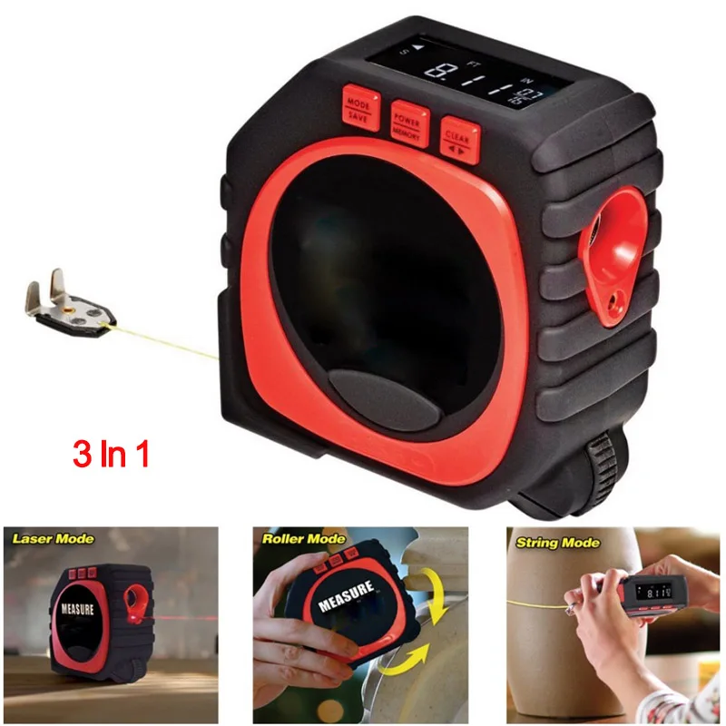 Сантиметровая лента 3 в 1 измерительная линейка рулон измерительной ленты