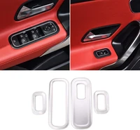 abs matte silver window lift switch button frame cover trim for mercedes benz a class w177 2019