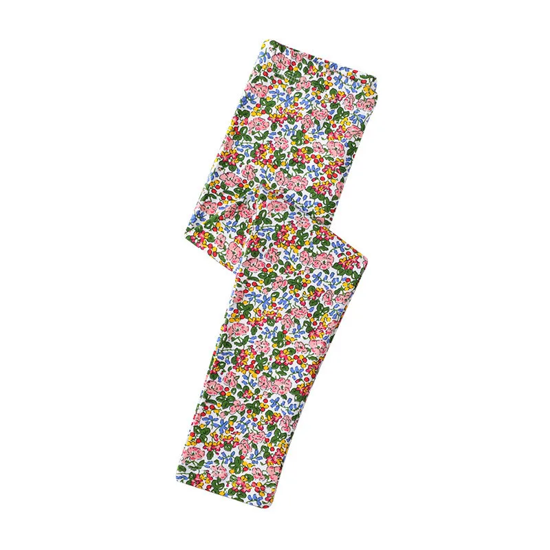 Прыжки метры леггинсы с цветочным узором брюки Детские Девочки осень весна дети