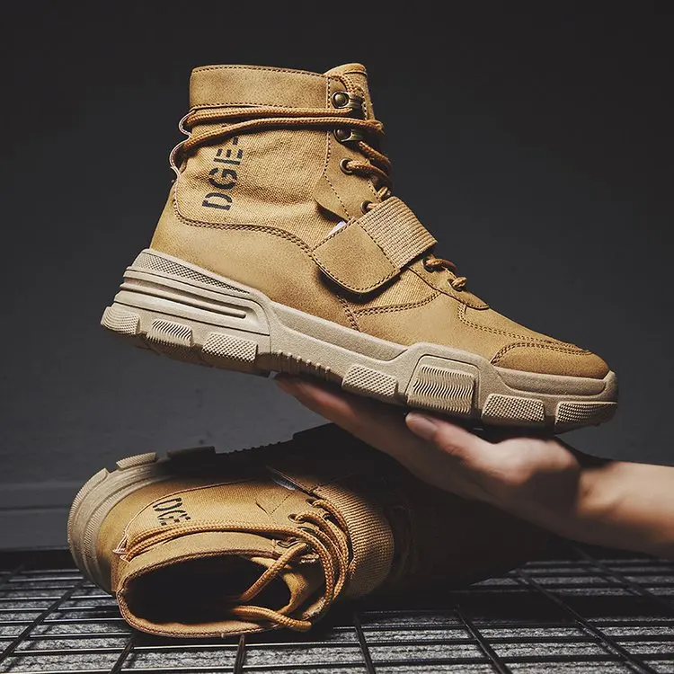 Осенние не сужающиеся книзу кроссовки Мужская обувь камуфляжные военные ботинки