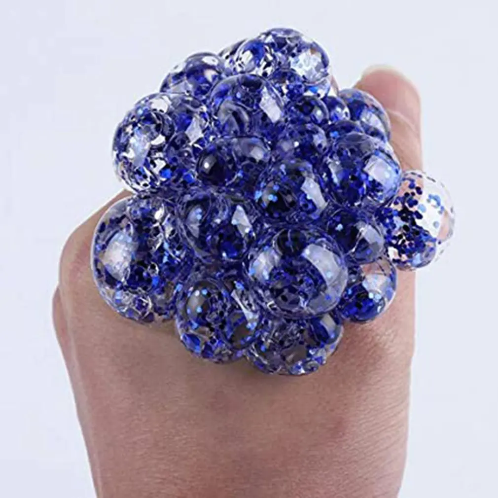 

Vent Hand-squeezed Squeeze Toys Colored Beads Grape Balls Tricky Decompression Toys Funny Creative Water Polo