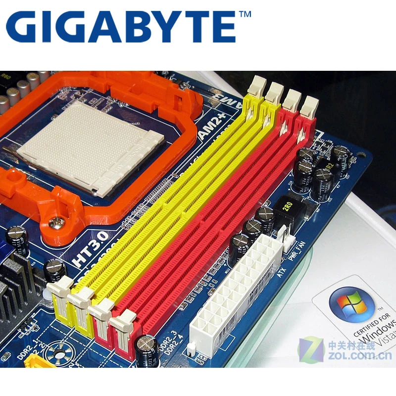 GIGABYTE GA-M720-ES3 настольная материнская плата 720D для AMD Socket AM2 + AM3 DDR2 ATX Phenom FX X4 X3 X2 Athlon б/у