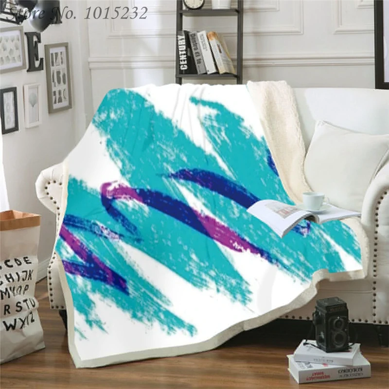 

Одеяло 90s Jazz Solo из бумажной ткани с 3D принтом для кровати, пешего туризма, пикника, толстое модное покрывало, флисовое покрывало