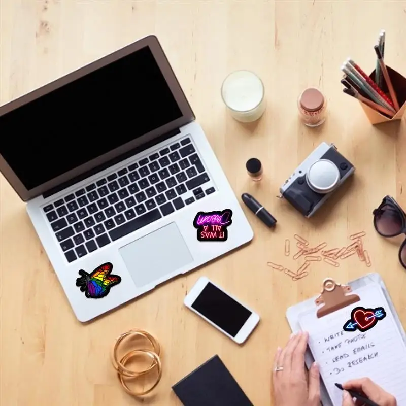 50 шт. солнцезащитные неоновые наклейки для ноутбука | Игрушки и хобби