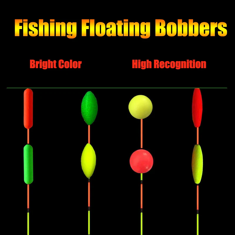 

100pcs Fishing Floating Bobbers Fluorescent Drift Ball Foam Strike Indicator Fishing Float Buoyancy Balls Fishing Accessories