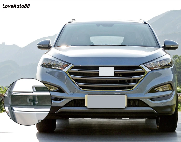 Для hyundai Tucson Автомобильная сетка для скрининга насекомых Передняя Решетка Вставка Сетка Передняя сетка для скрининга насекомых сетчатая решетка