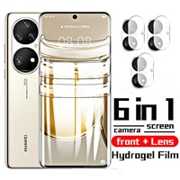 full cover for huawei p50 pro hydrogel film front back screen protector film camera glass for huawey huawei p50 pro 50pro