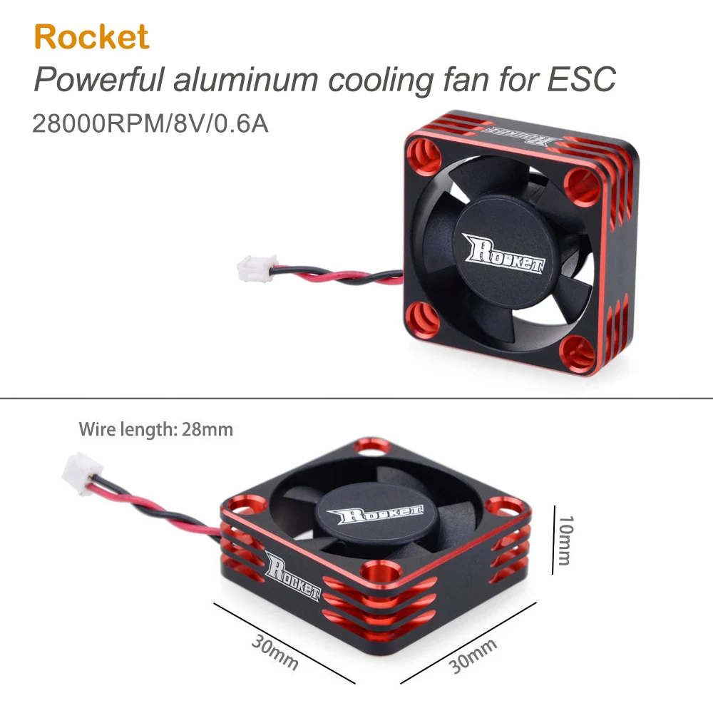 Кулер SURPASS HOBBY Rocket 28000 об/мин 30 мм 540 алюминиевый ESC для рассеивания тепла 1/8 1/10 RC Car