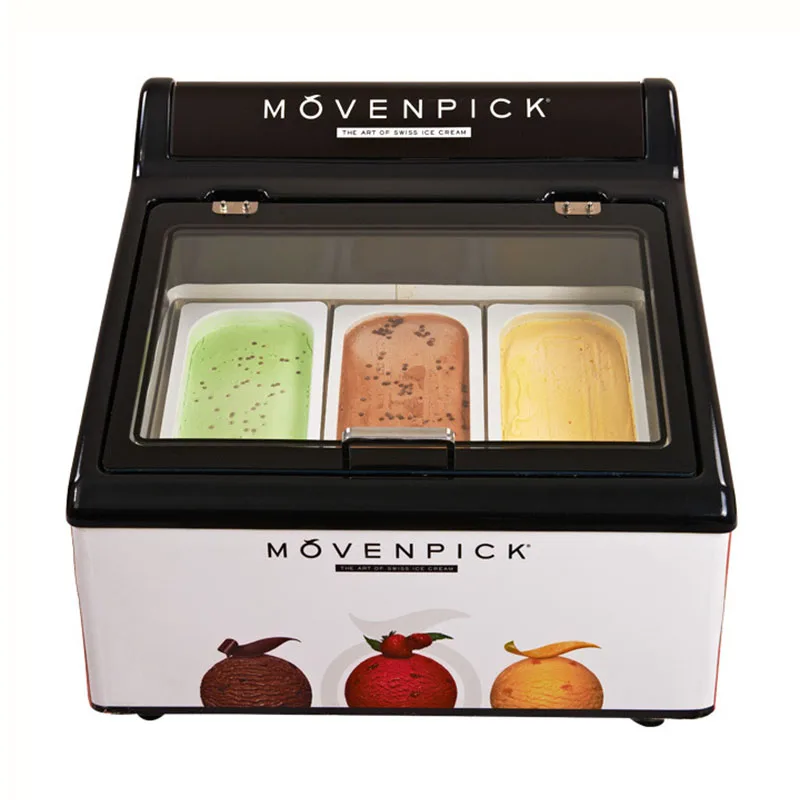 Commercial Ice Cream Freezer Desktop RefrigeratorFrozen Dessert Display Refrigerator Counter Cabinet | Бытовая техника