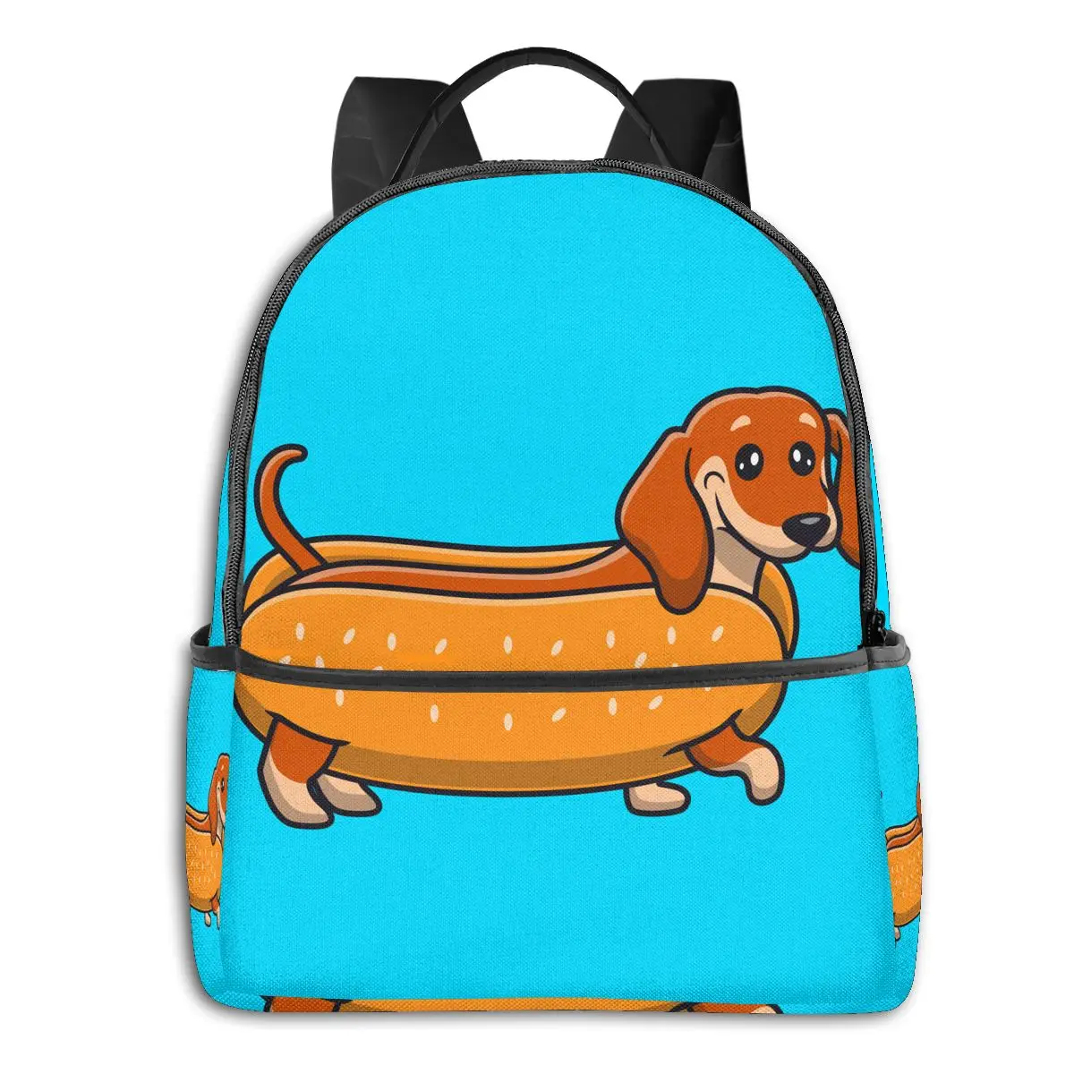 

Новинка 2021, рюкзак, милая дорожная сумка в стиле таксы и хотдога, ежедневная Студенческая сумка, сумка для ноутбука и книг