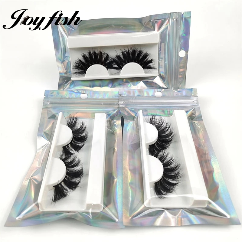 25mm 100% Mink Eyelashes in Bulk Cruelty Free Wholesale Dramatic Long Soft Curly False Eye Lash with Bag Packaging