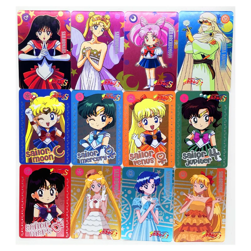 54 unids/set de Sailor Moon Cardman, juguetes, pasatiempos, coleccionables, colecci&oacute;n de juegos, tarjetas de Anime-2