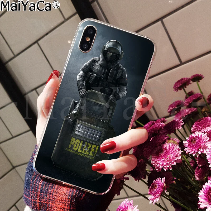 A7 MaiYaCa Rainbow Six Siege 6 Новинка чехол для телефона Fundas чехол для iPhone 8 7 6 6S Plus 5 5S SE XR X XS MAX чехол - Цвет: A7