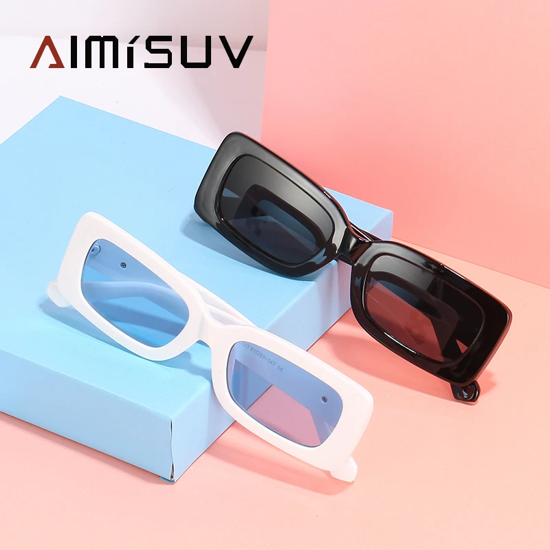 

AIMISUV Rectangle Sun glasses For Women Fashion 2022 Anti-glare Driving Sunglasses Ladies Male UV400 zonnebril dames
