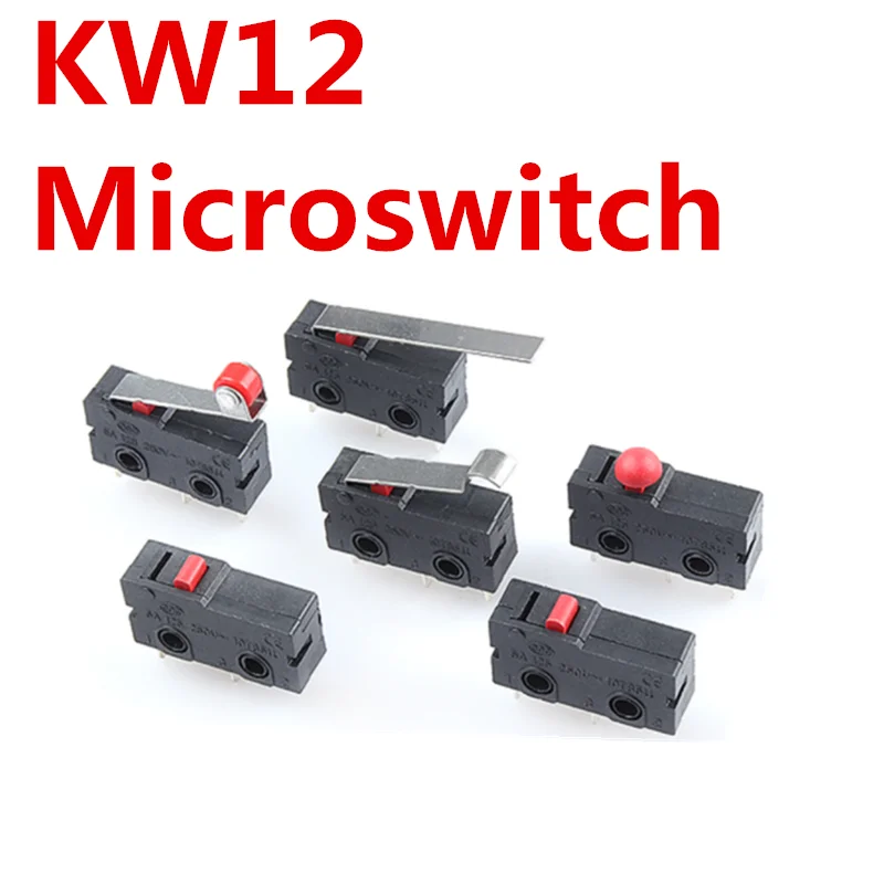 

10PCS KW12 stroke limit switch contact button KW11-3Z-2 micro switch straight handle 5A 125V250V