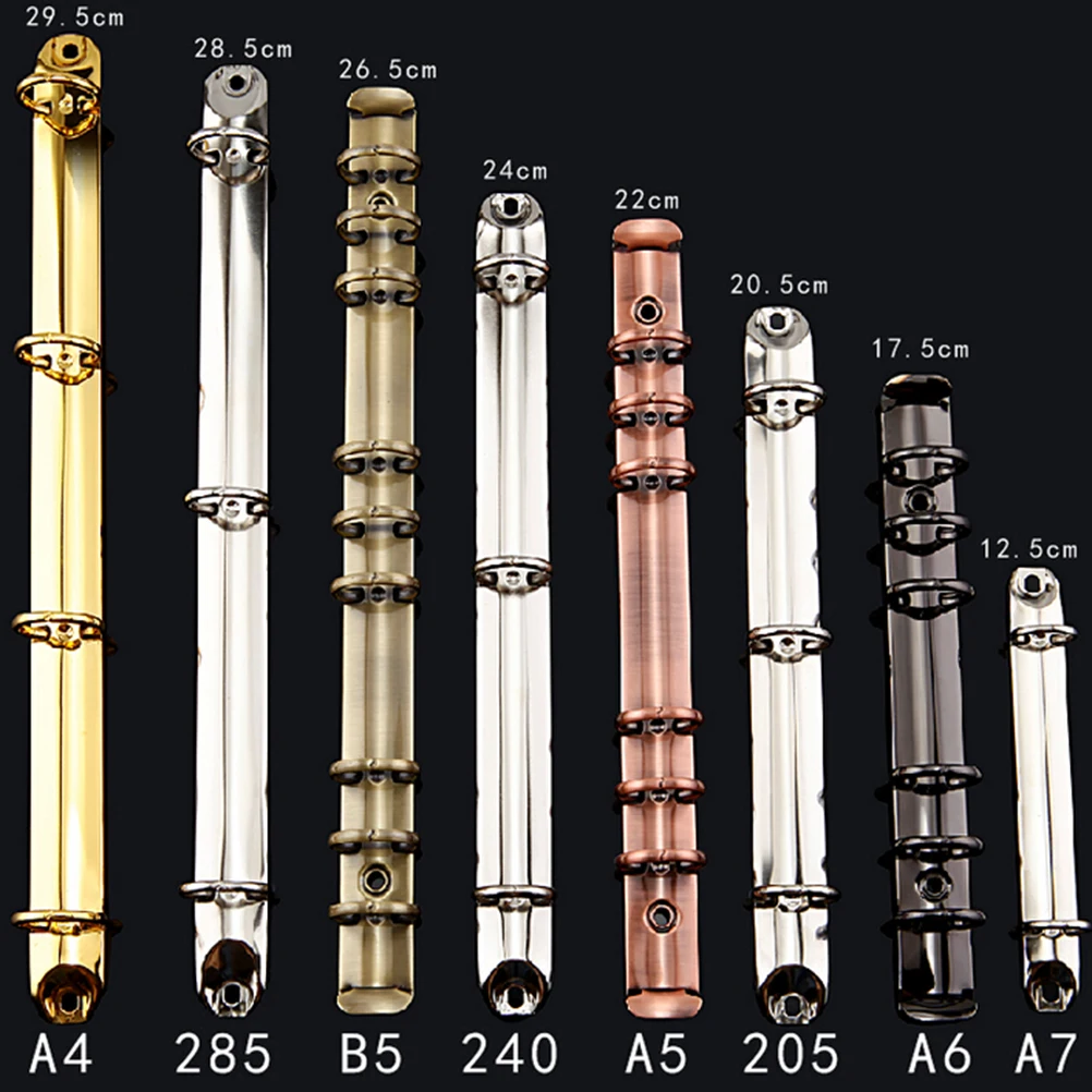 

A4 A5 A6 Binder Clip Metal Spiral Binder File Folder Clip Notebooks Clip Loose Leaf Book Binder Rings Album Scrapbook Clips