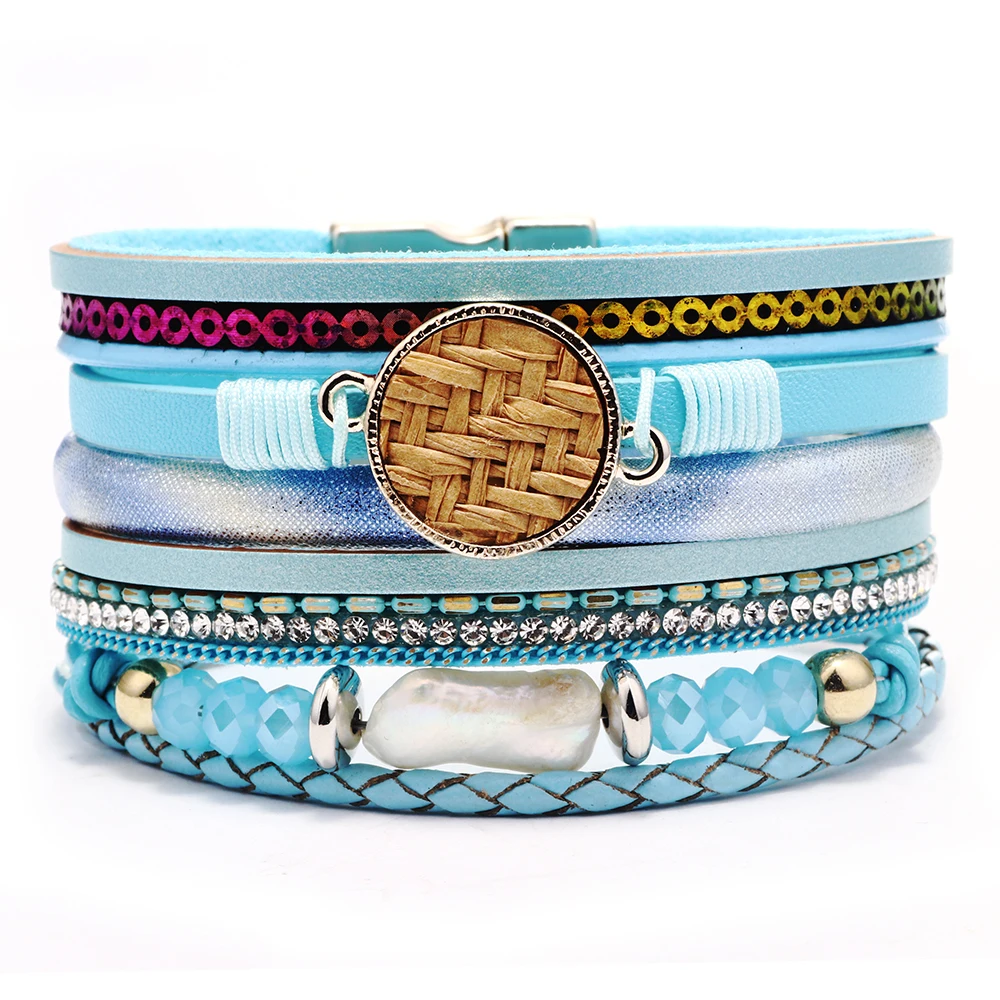 VEROMCA Европейский и американский новый многослойный кожаный металлический