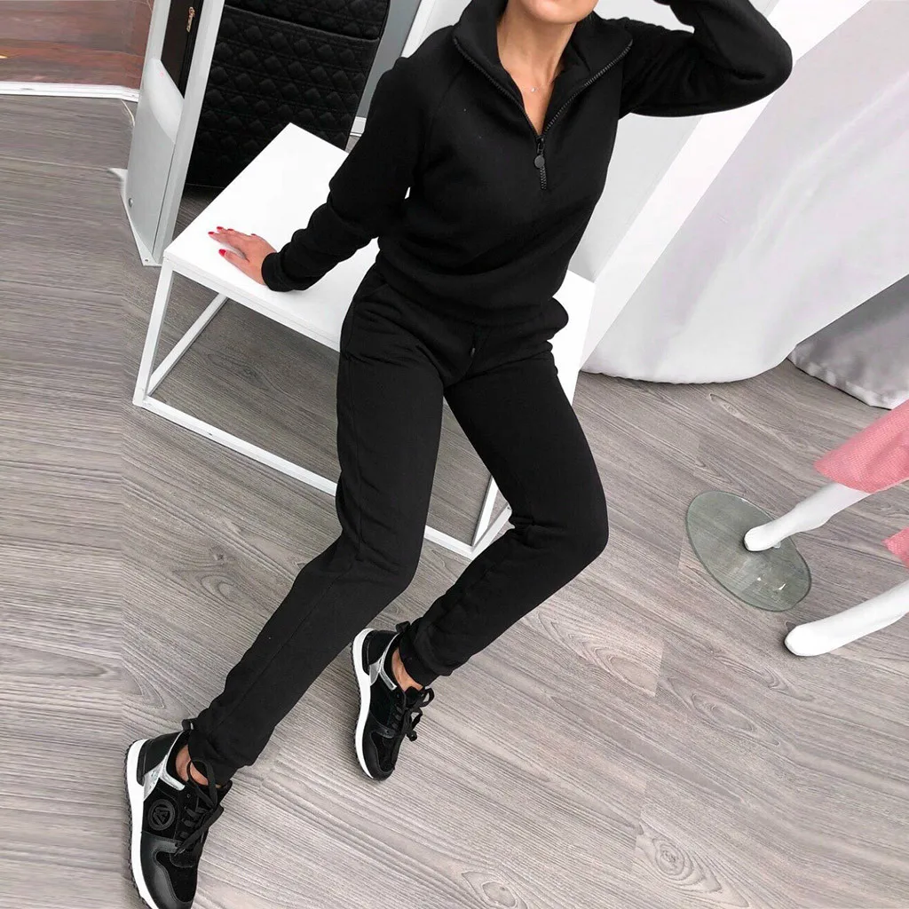 Женский спортивный костюм толстовки с капюшоном однотонный для женщин