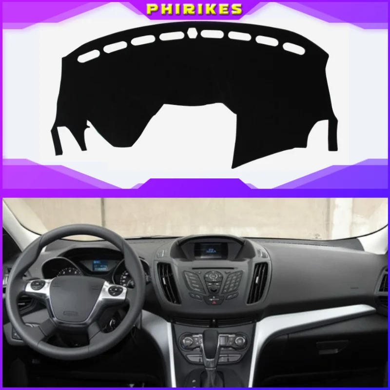 

Car dashboard Avoid light pad Instrument platform desk cover Mats Carpets Auto accessories for Ford kuga 2013 - 2016