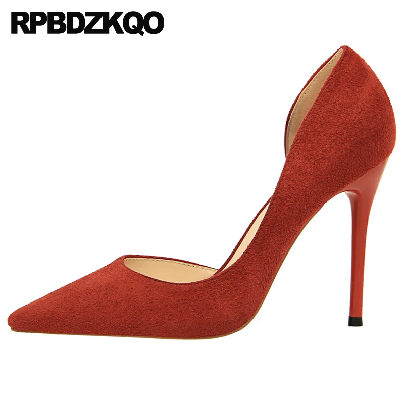 2021 дешевые тонкие женские туфли лодочки с тонким скошенным на высоком каблуке