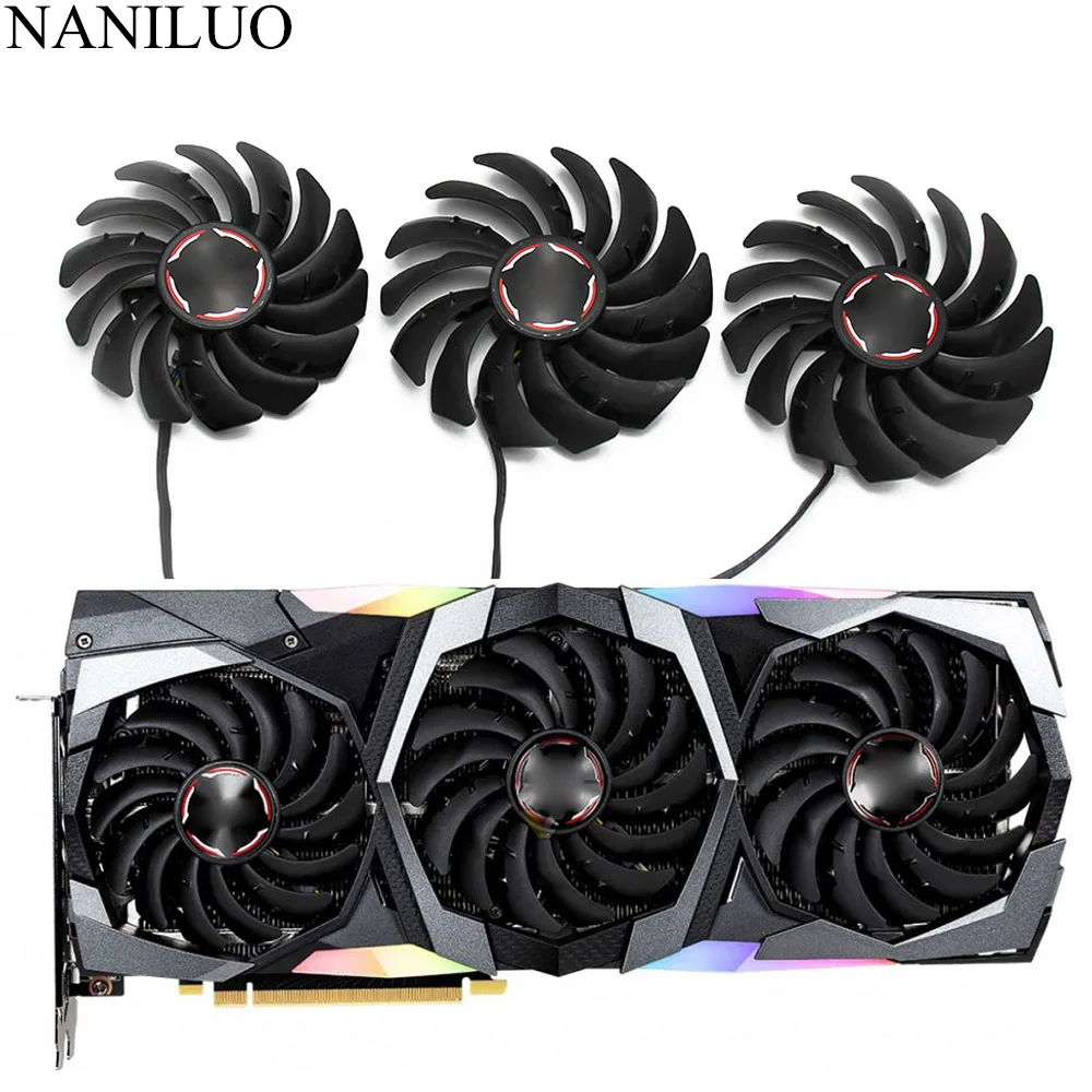 Видеокарта PLD09210B12HH PLD10010B12HH RTX2080 RTX2080Ti DC12V для MSI RTX 2070 2080 SUPER 2080Ti GAMING X TRIO|Кулеры и