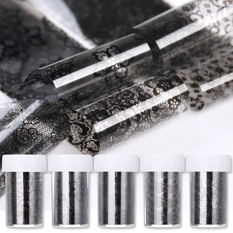 1 рулон черная фольга для ногтей | Красота и здоровье